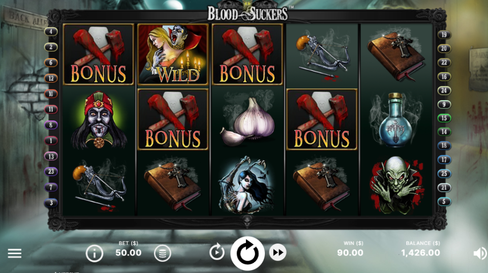Популярный слот Blood Suckers доступен игрокам в AvaBet онлайн казино